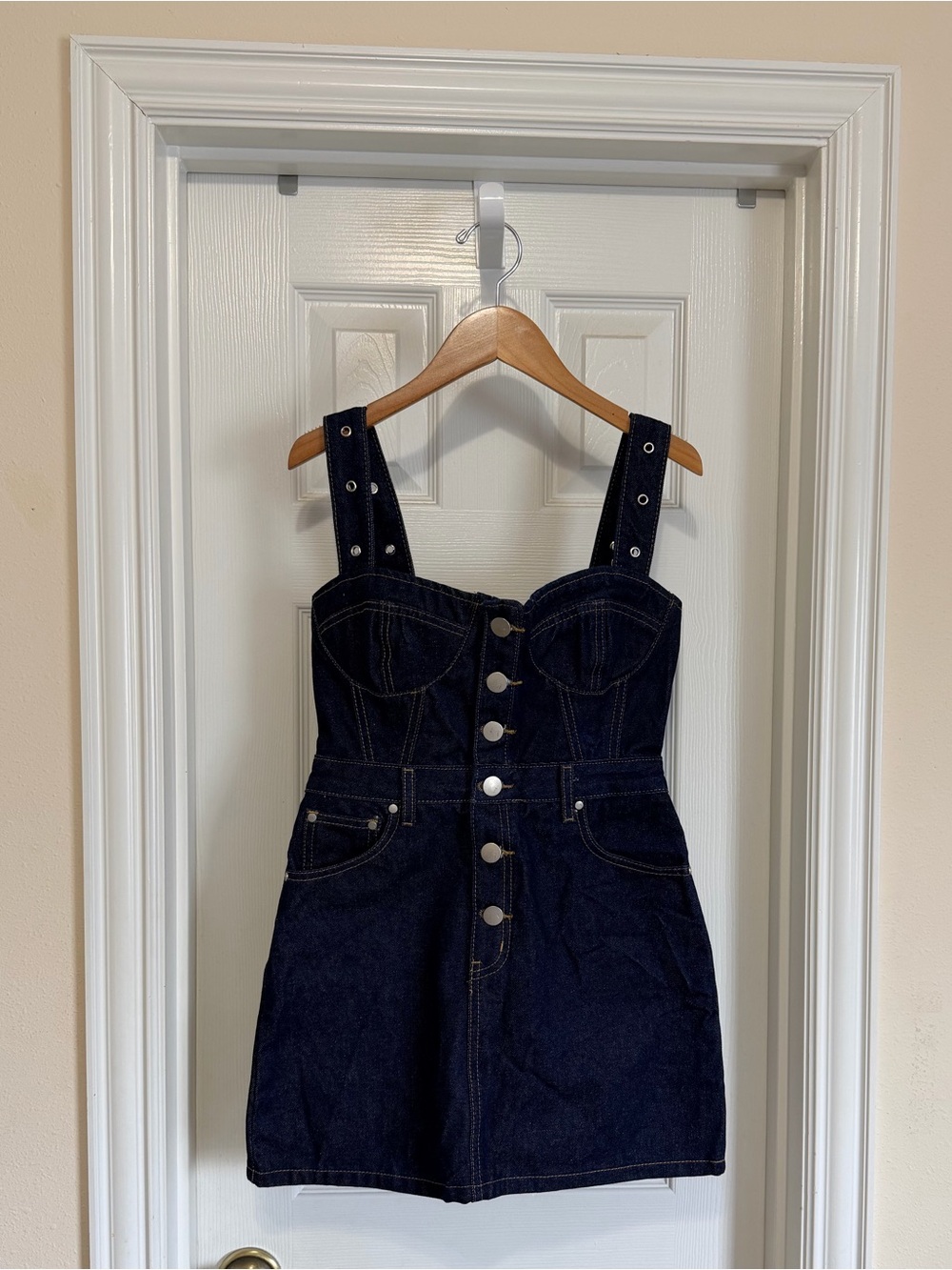 Tobi Denim Overall Dress